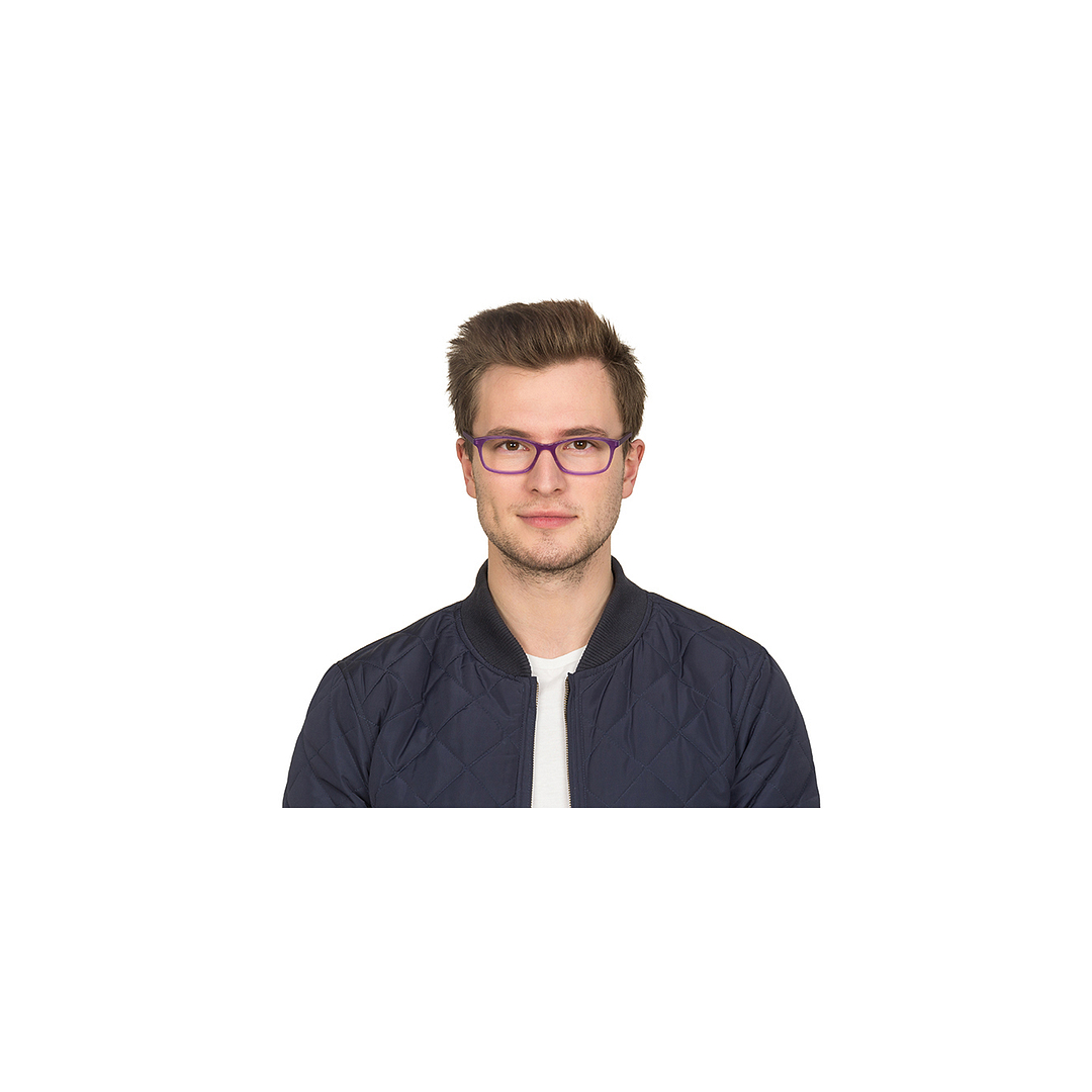 Vincent Chase Online Purple Transparent Full Rim Rectangle right side