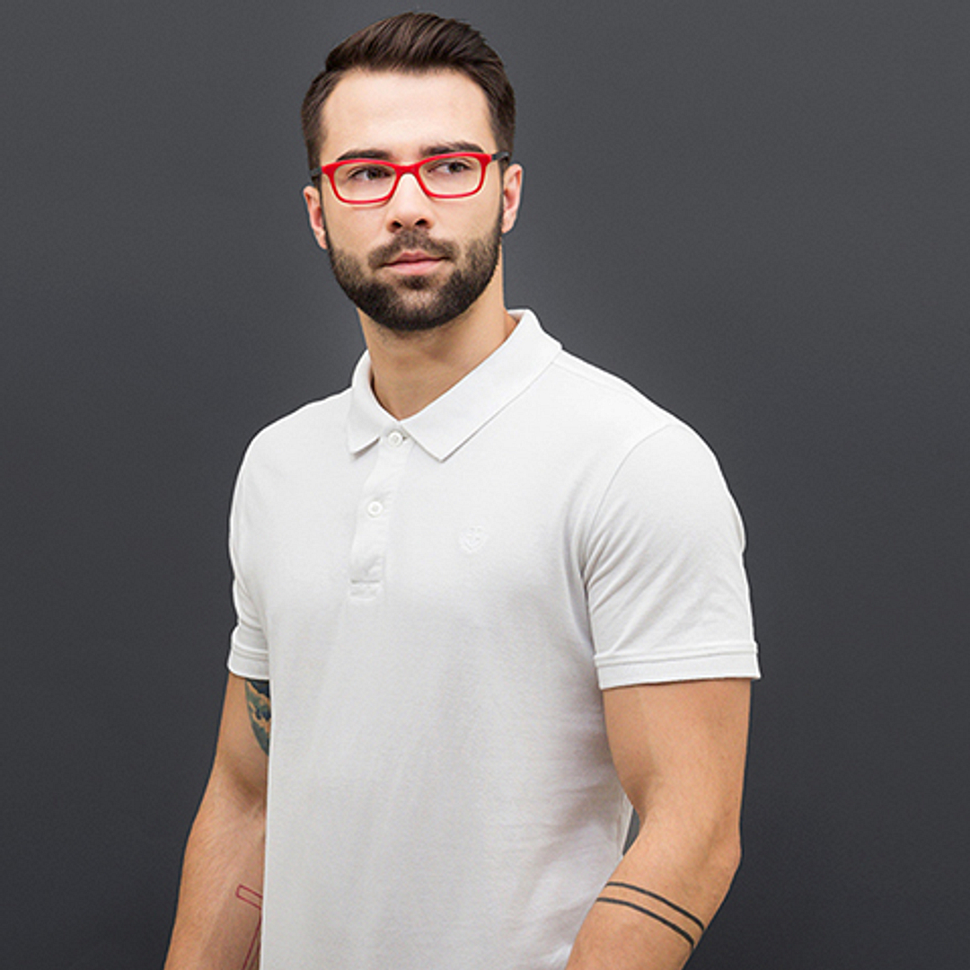 Vincent Chase Online Red Full Rim Rectangle right side