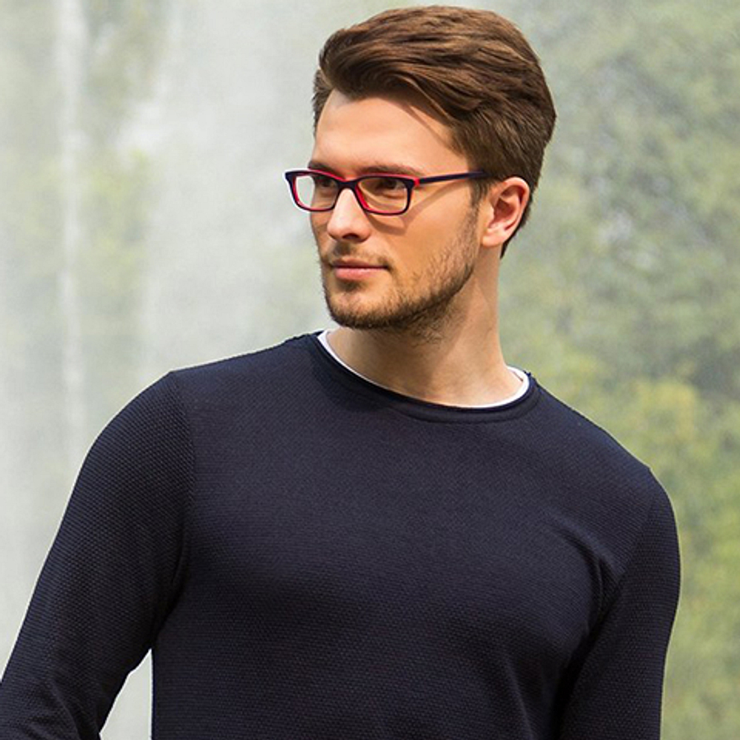 Vincent Chase Online Sky Blue Full Rim Rectangle left side