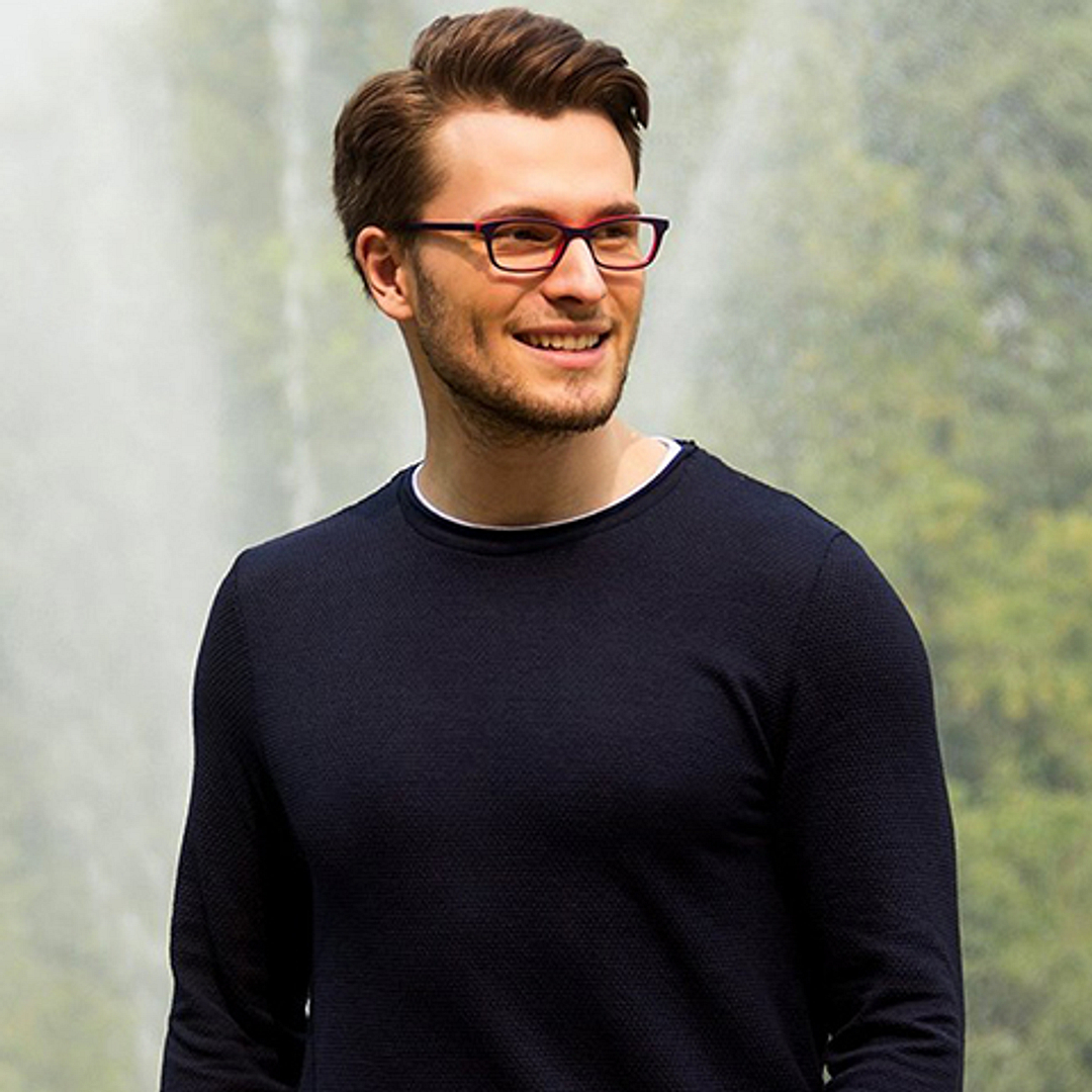 Vincent Chase Online Sky Blue Full Rim Rectangle left side