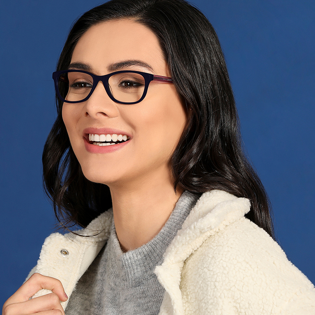 Vincent Chase Online Sky Blue Full Rim Cat Eye right side