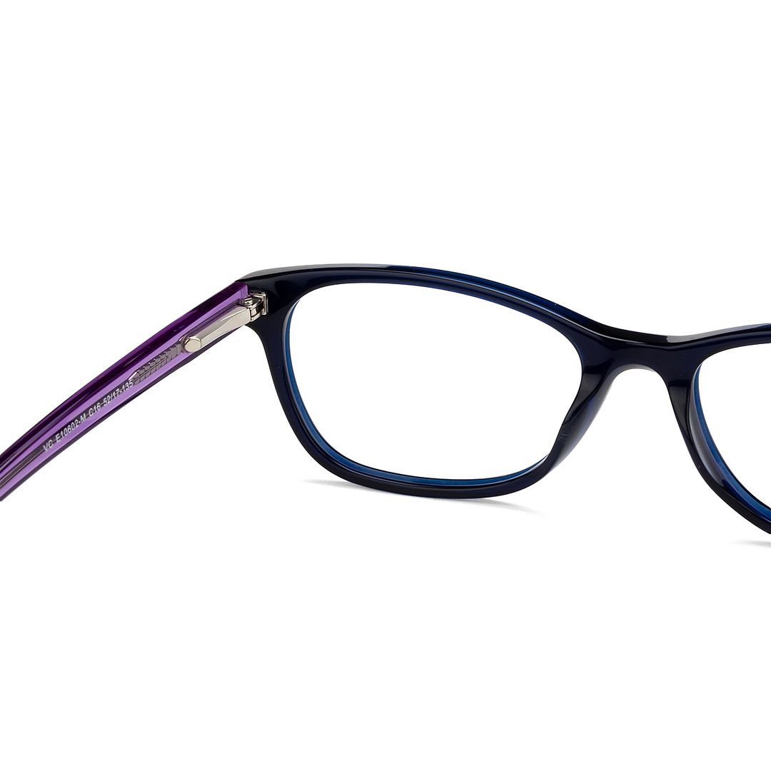 Vincent Chase Online Sky Blue Full Rim Cat Eye left side