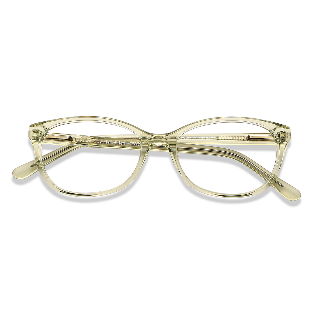Vincent Chase Online Green Transparent Full Rim Cat Eye left side