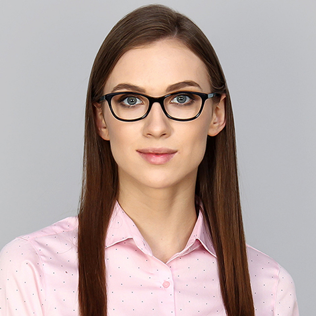 Vincent Chase Online Black Full Rim Cat Eye left side