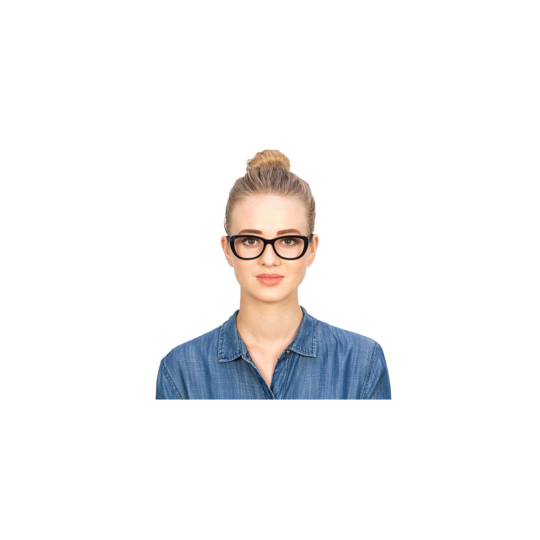 Vincent Chase Online Black Full Rim Cat Eye left side