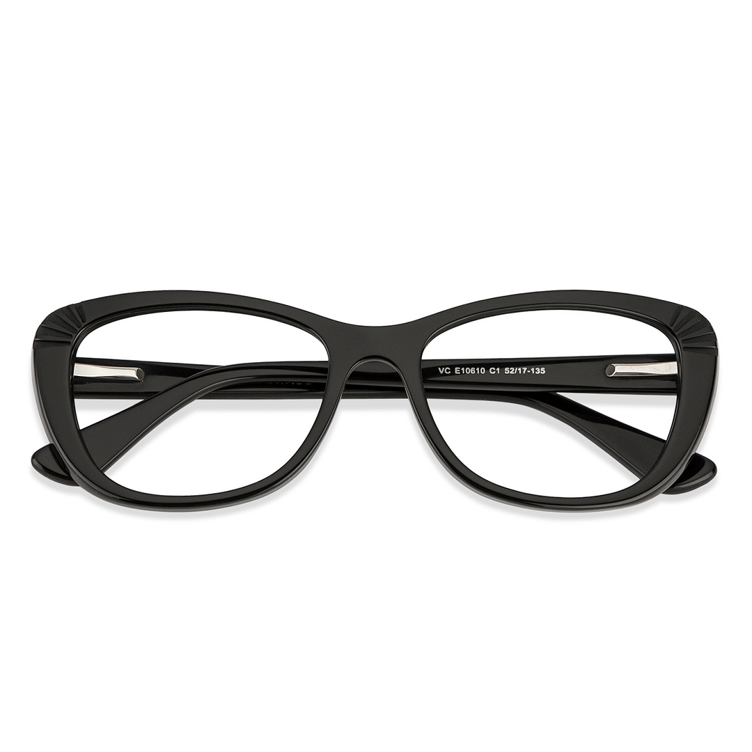 Vincent Chase Online Black Full Rim Cat Eye left side
