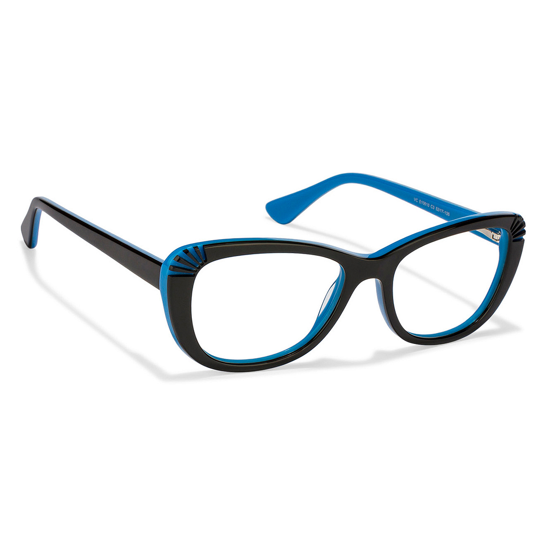 Vincent Chase Online Black Blue Full Rim Cat Eye right side