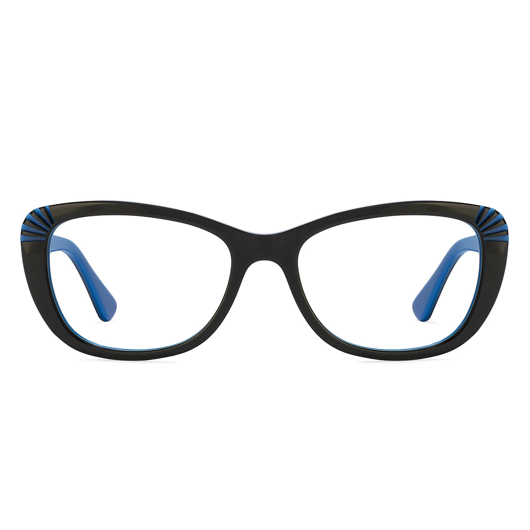 Vincent Chase Online Black Blue Full Rim Cat Eye left side