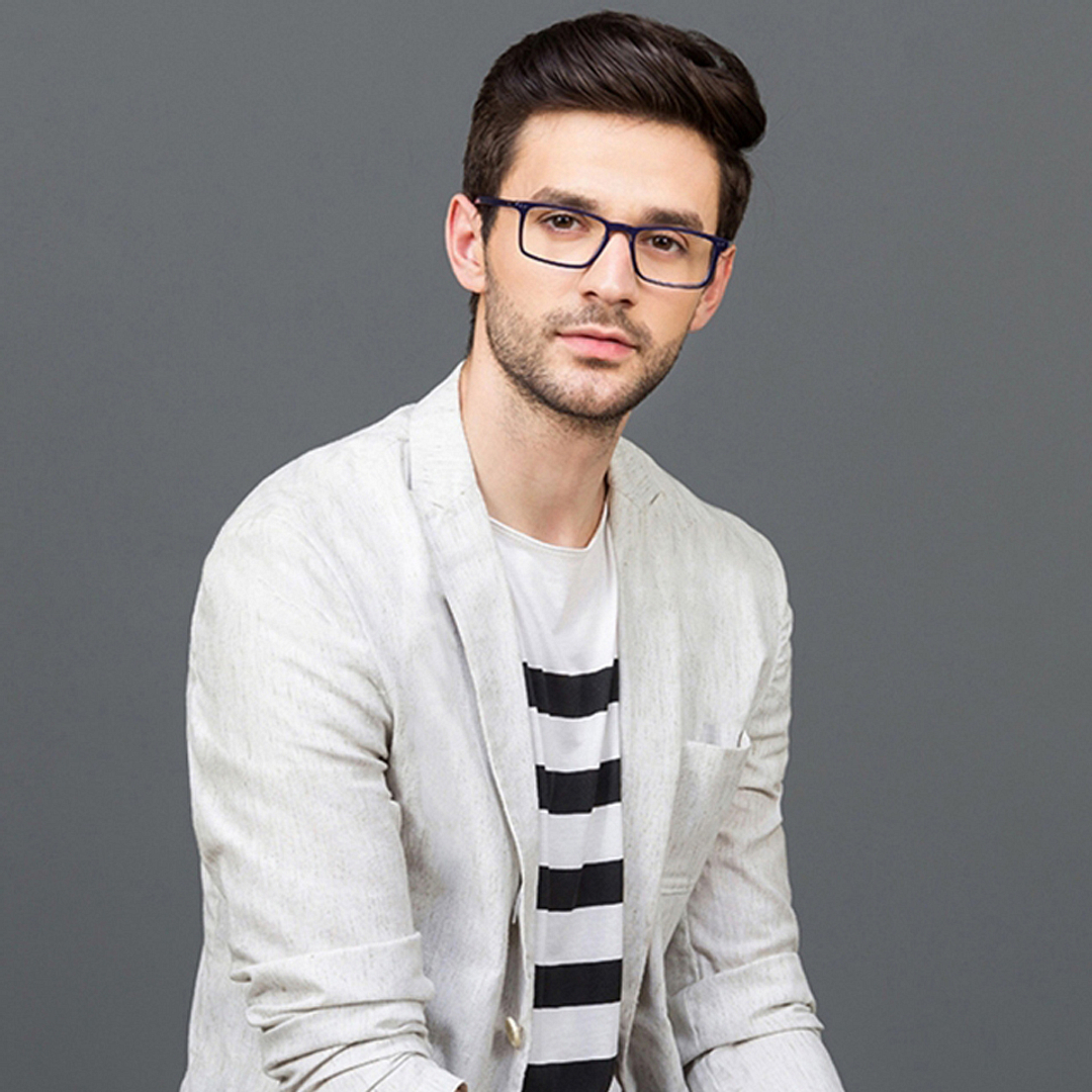 Vincent Chase Online Sky Blue Full Rim Rectangle right side