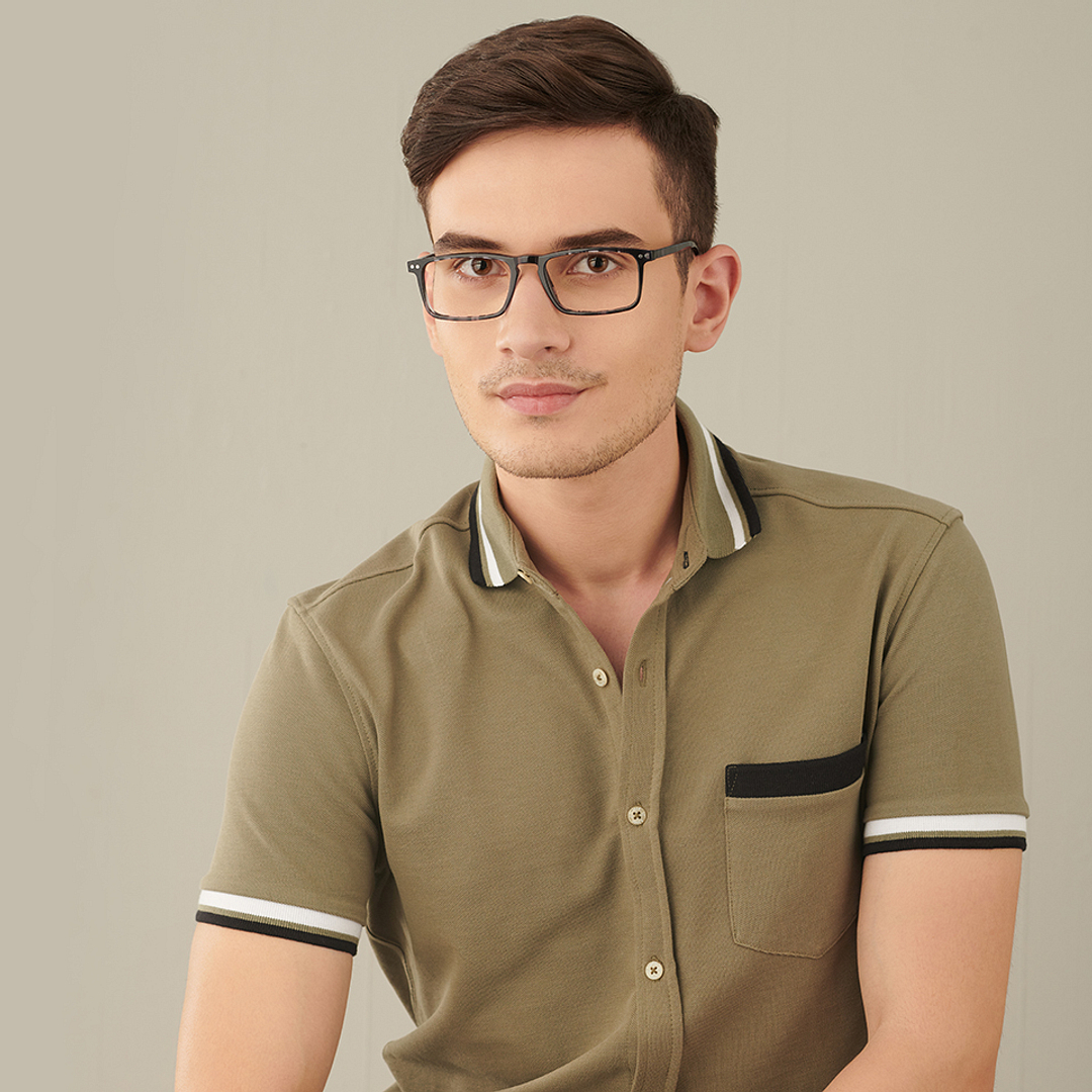Vincent Chase Online Black Full Rim Rectangle left side