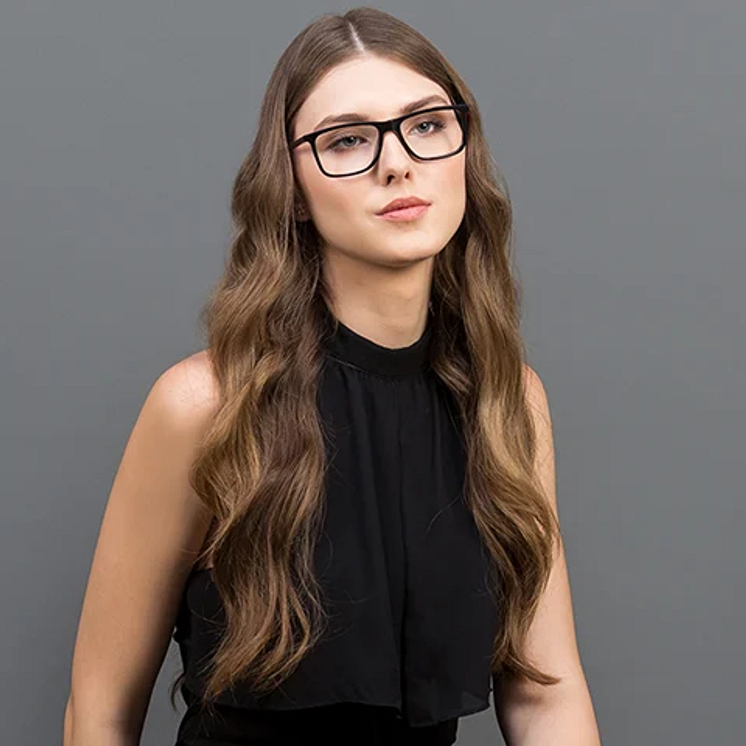 Vincent Chase Online Black Full Rim Rectangle left side
