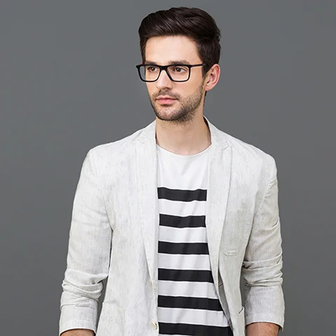 Vincent Chase Online Black Full Rim Rectangle left side