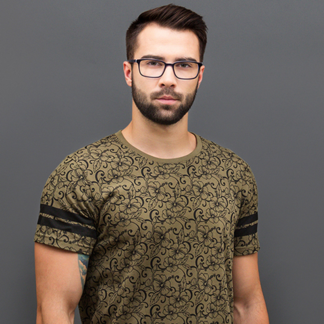 Vincent Chase Online Sky Blue Full Rim Rectangle left side