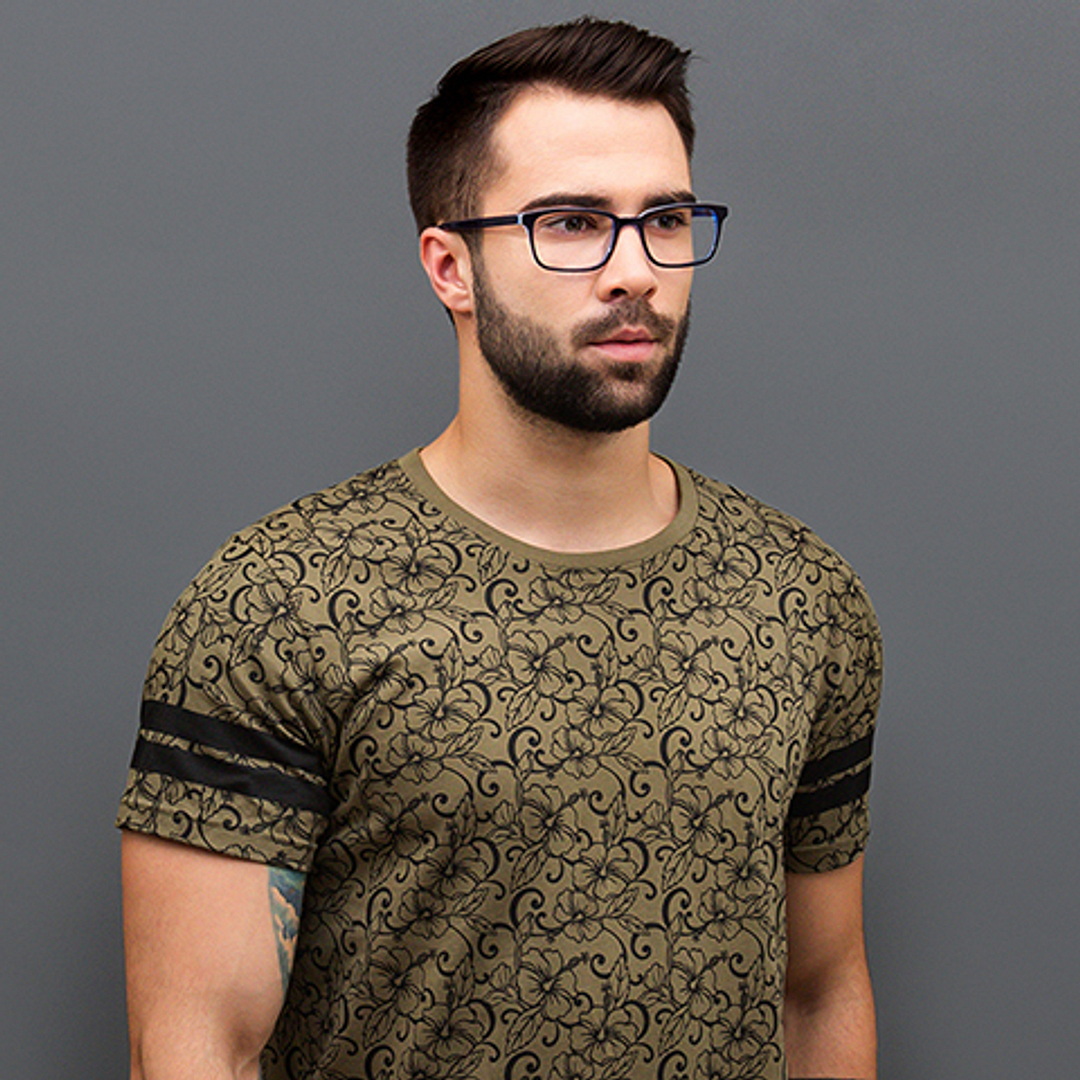 Vincent Chase Online Sky Blue Full Rim Rectangle right side