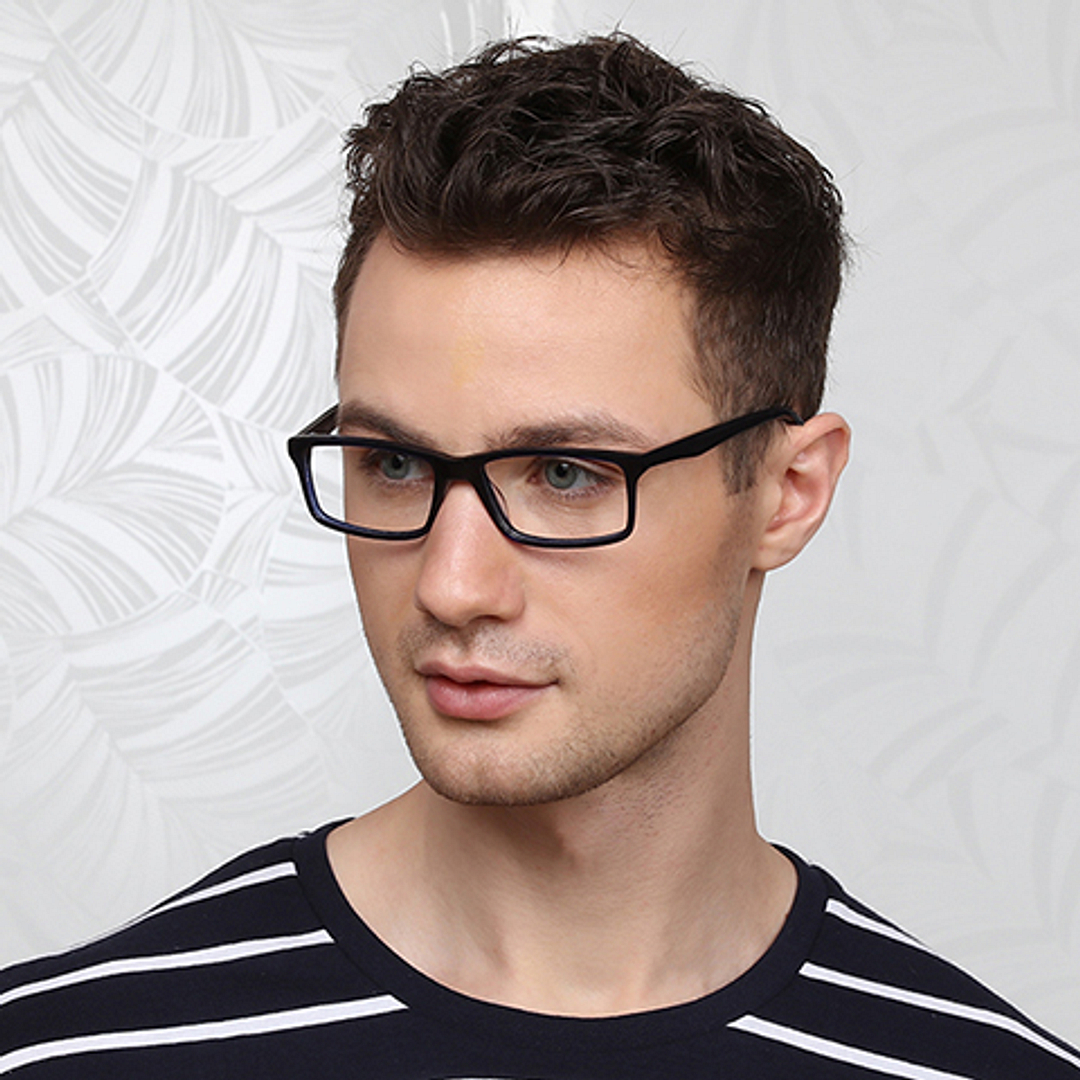 Vincent Chase Online Navy Blue Full Rim Rectangle left side