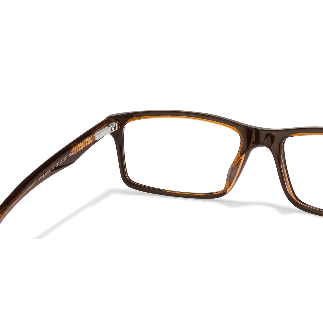 Vincent Chase Online Brown Transparent Full Rim Rectangle left side