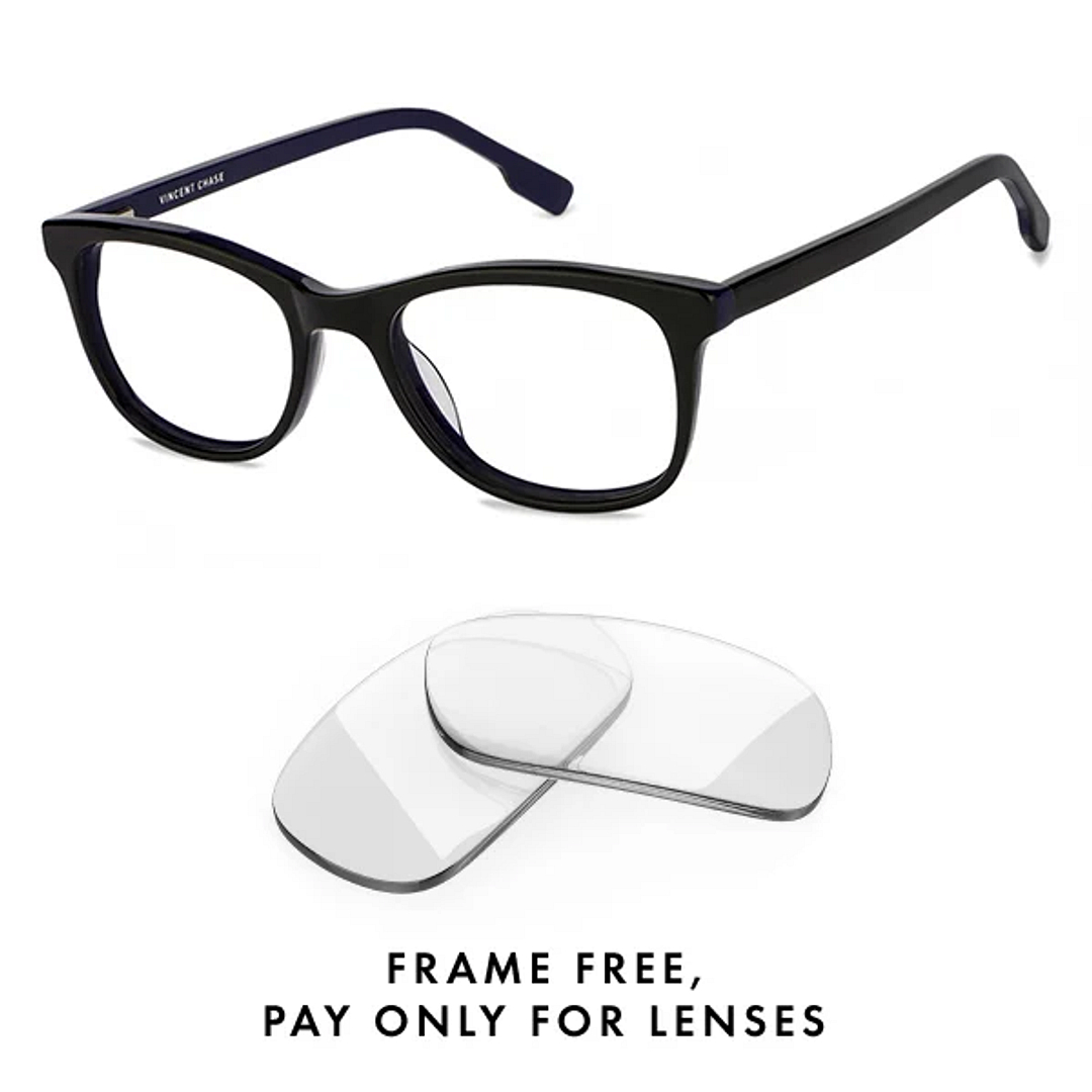 Vincent Chase Online Black Blue Full Rim Rectangle left side
