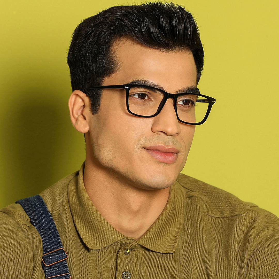 Vincent Chase Online Black Full Rim Rectangle left side