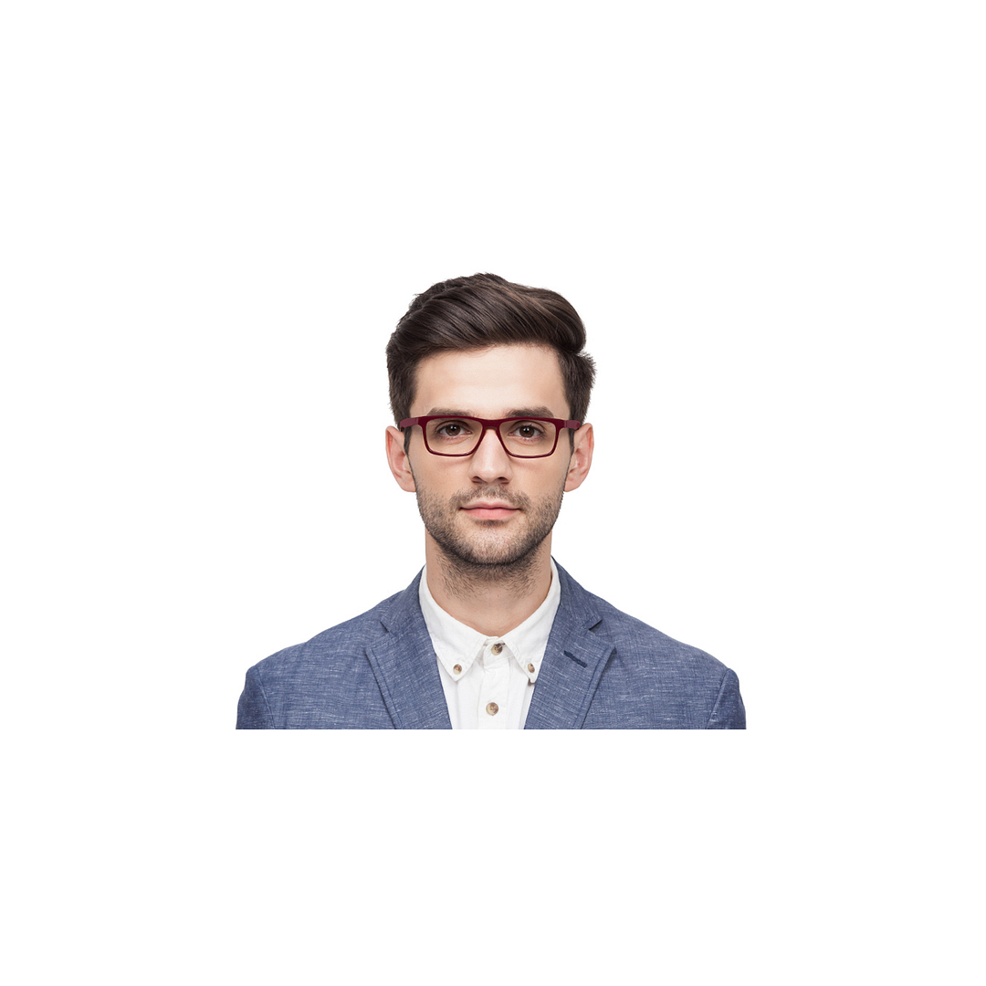 Vincent Chase Online Red Full Rim Rectangle left side
