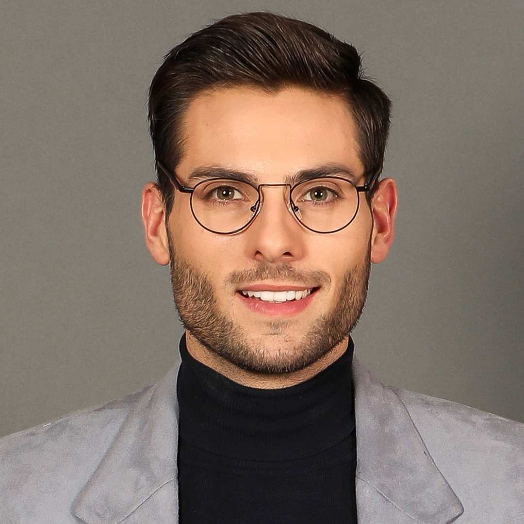 Vincent Chase Online Black Full Rim Round left side