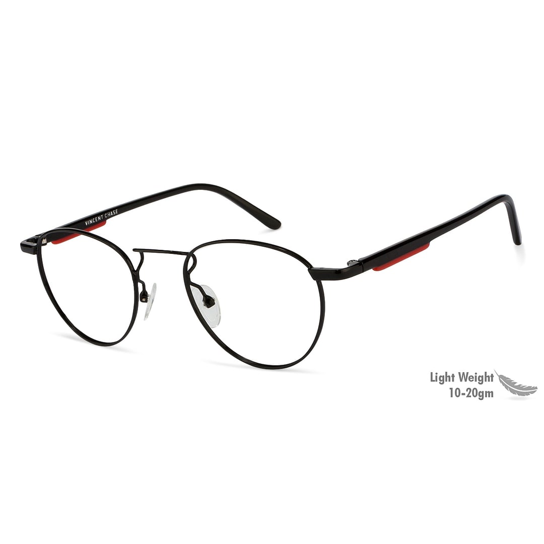 Vincent Chase Online Black Full Rim Round right side