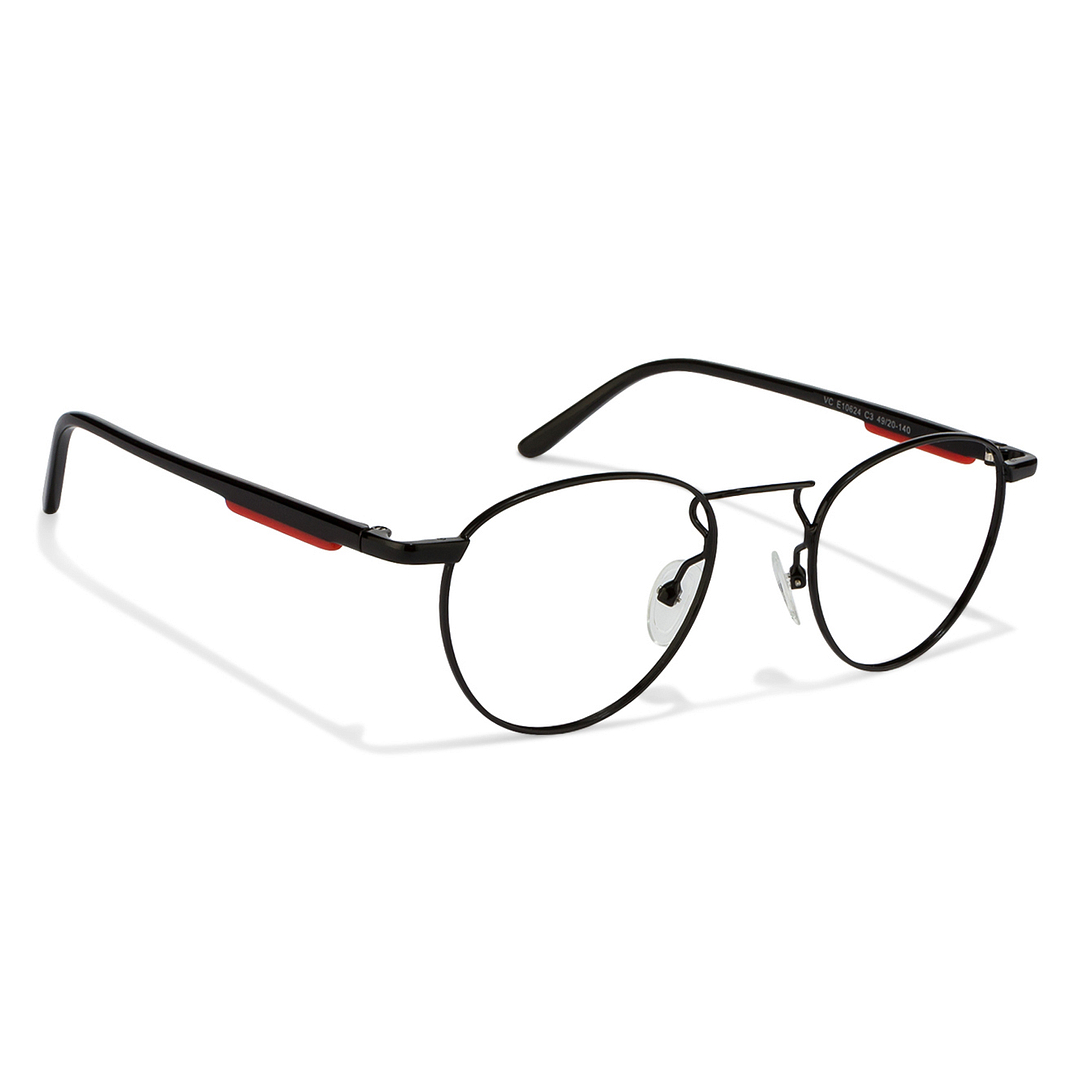 Vincent Chase Online Black Full Rim Round left side