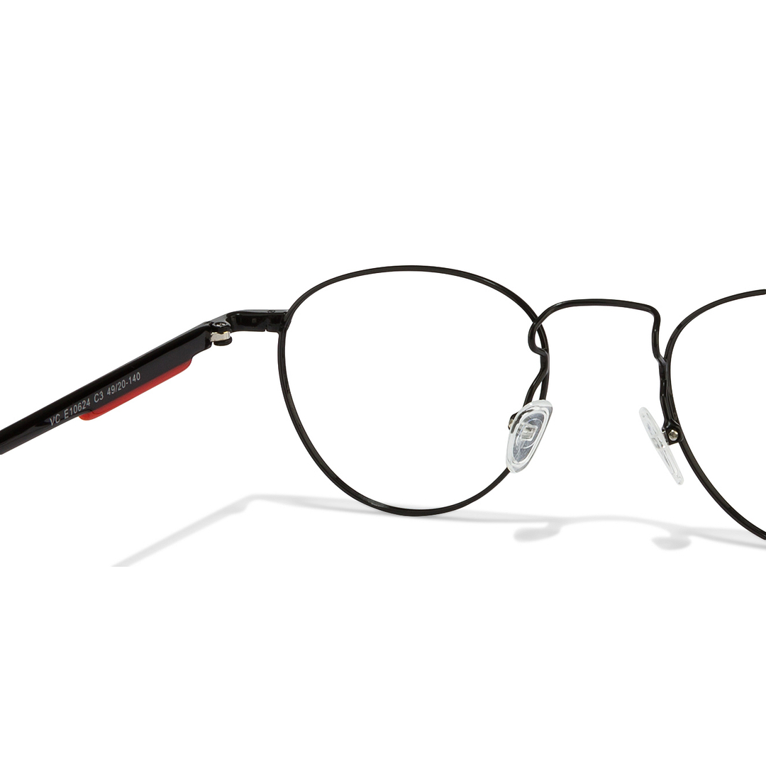 Vincent Chase Online Black Full Rim Round left side