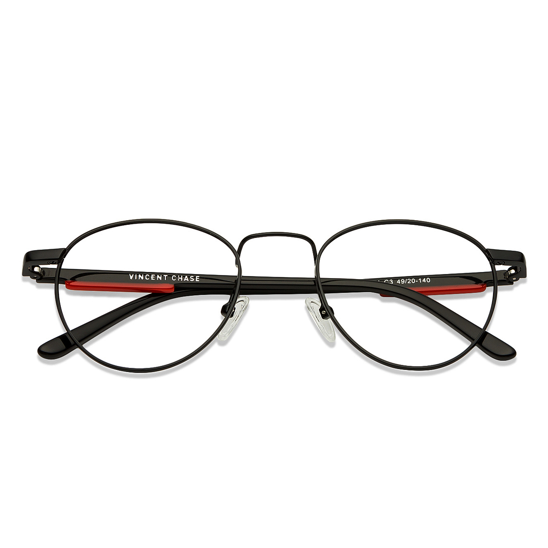 Vincent Chase Online Black Full Rim Round right side