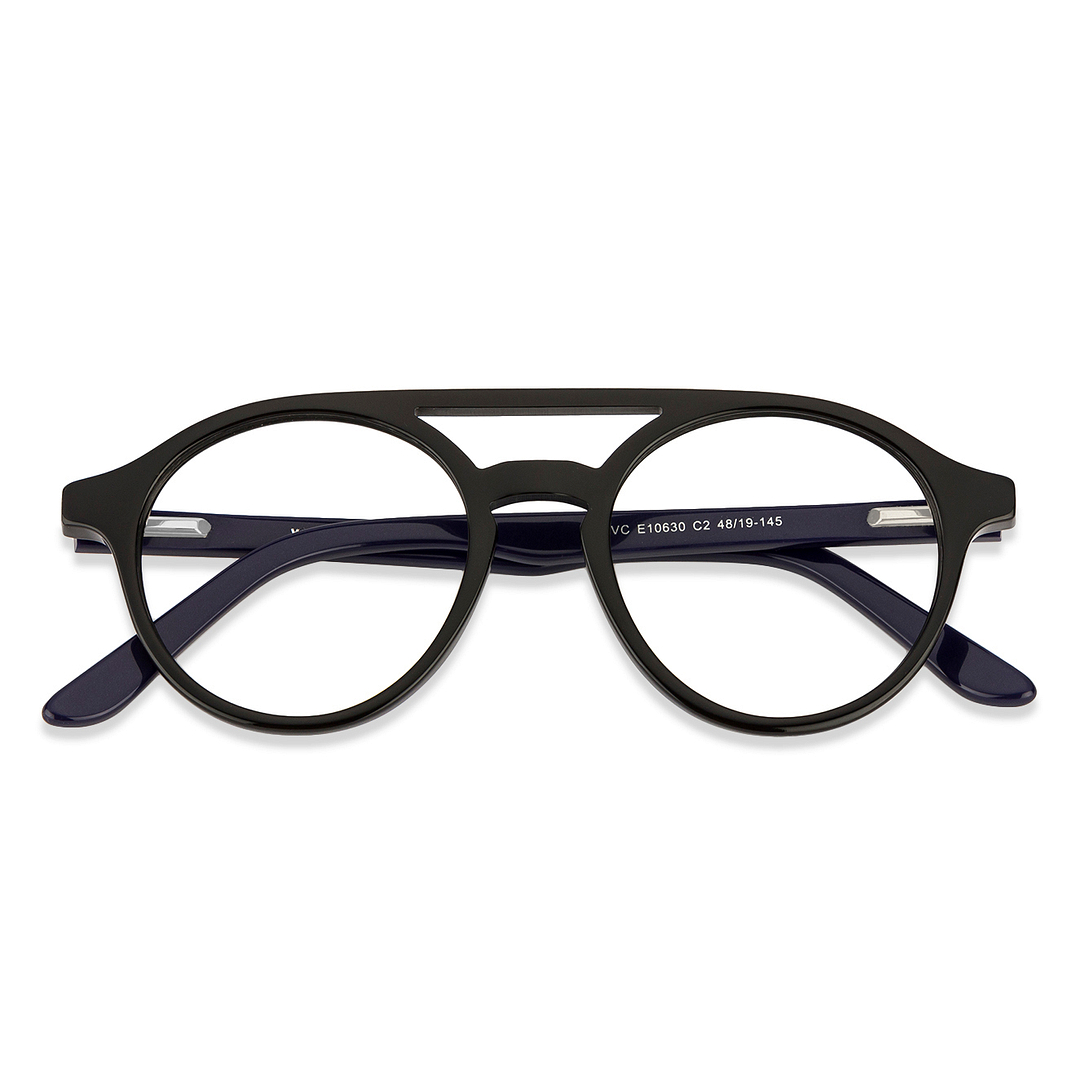 Vincent Chase Online Black Full Rim Round left side