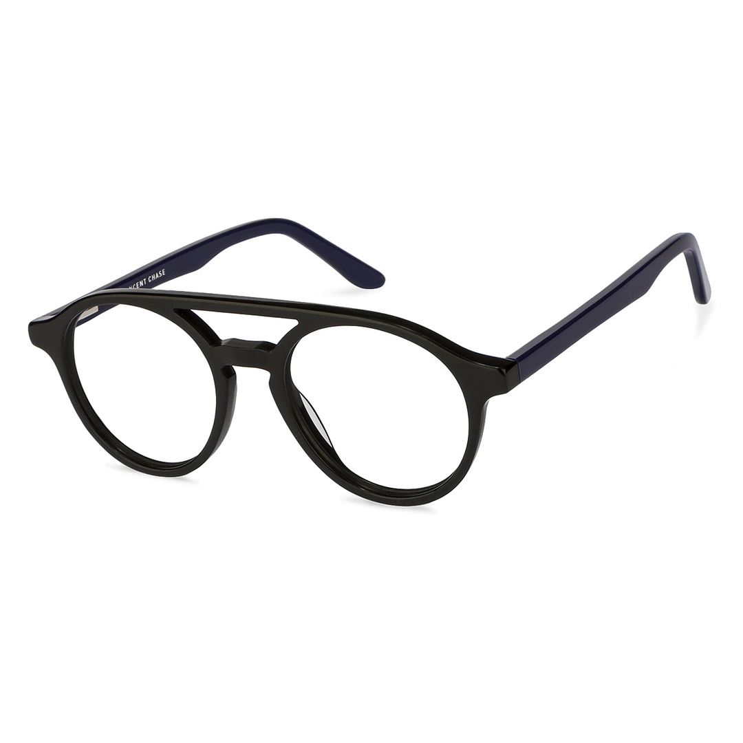 Vincent Chase Online Black Full Rim Round left side