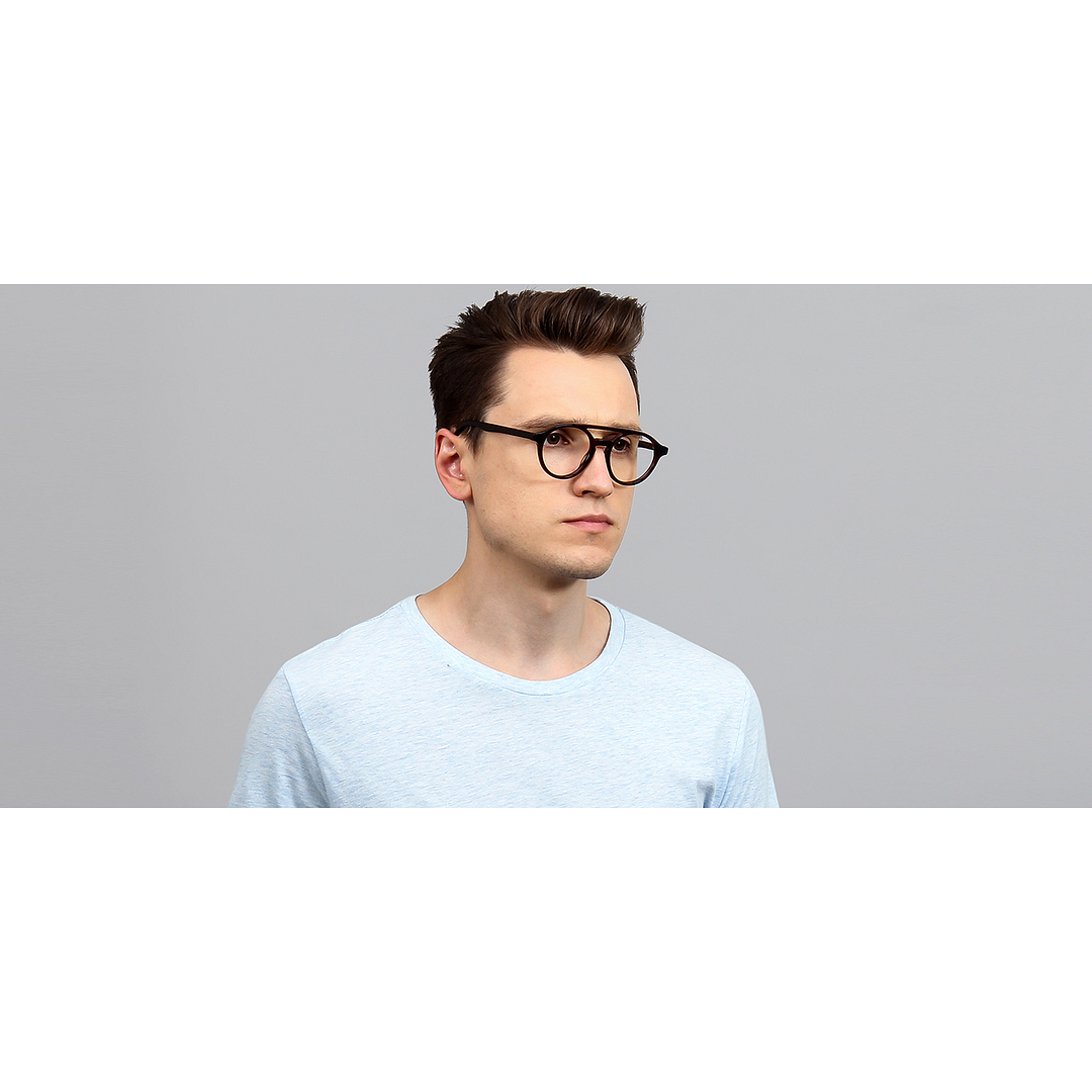 Vincent Chase Online Light Brown Full Rim Round left side