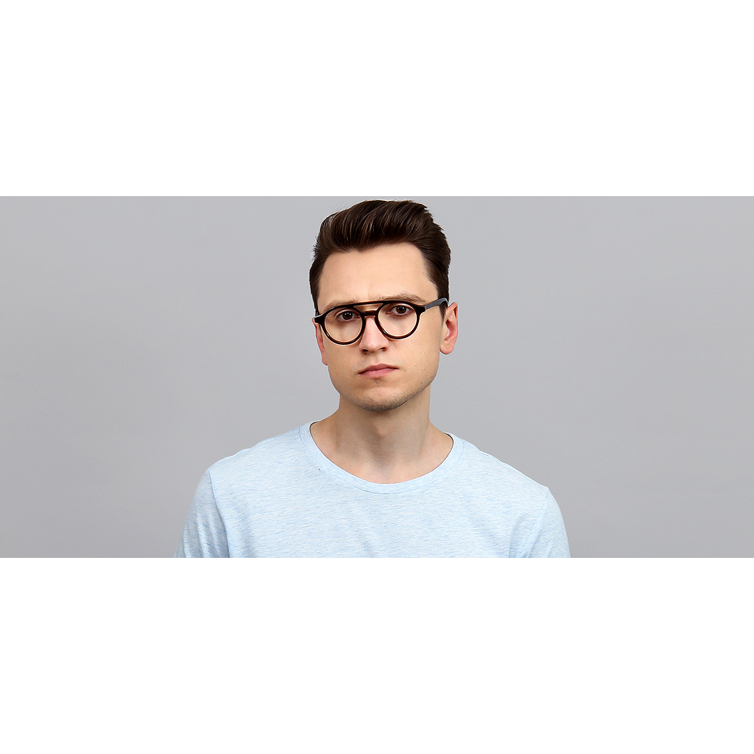 Vincent Chase Online Light Brown Full Rim Round left side