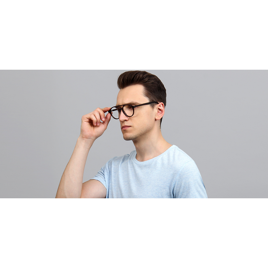 Vincent Chase Online Light Brown Full Rim Round right side