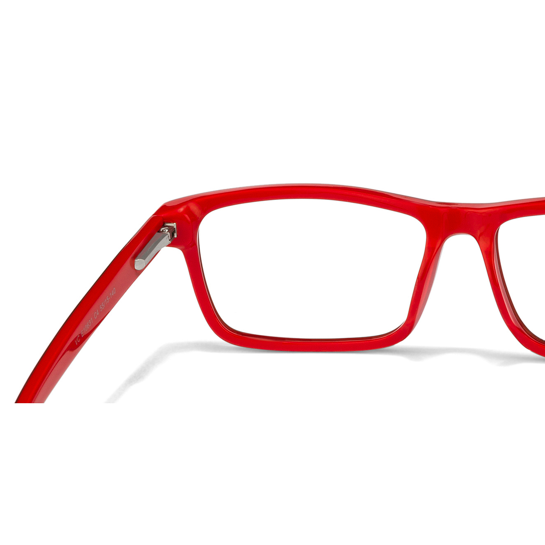 Vincent Chase Online Red Full Rim Rectangle left side
