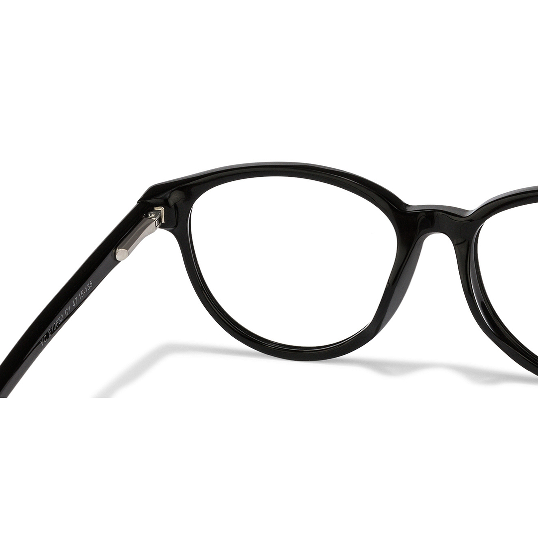 Vincent Chase Online Black Full Rim Round left side