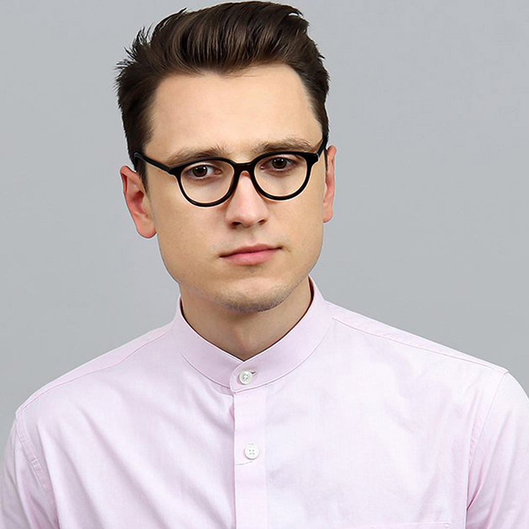 Vincent Chase Online Black Full Rim Round left side