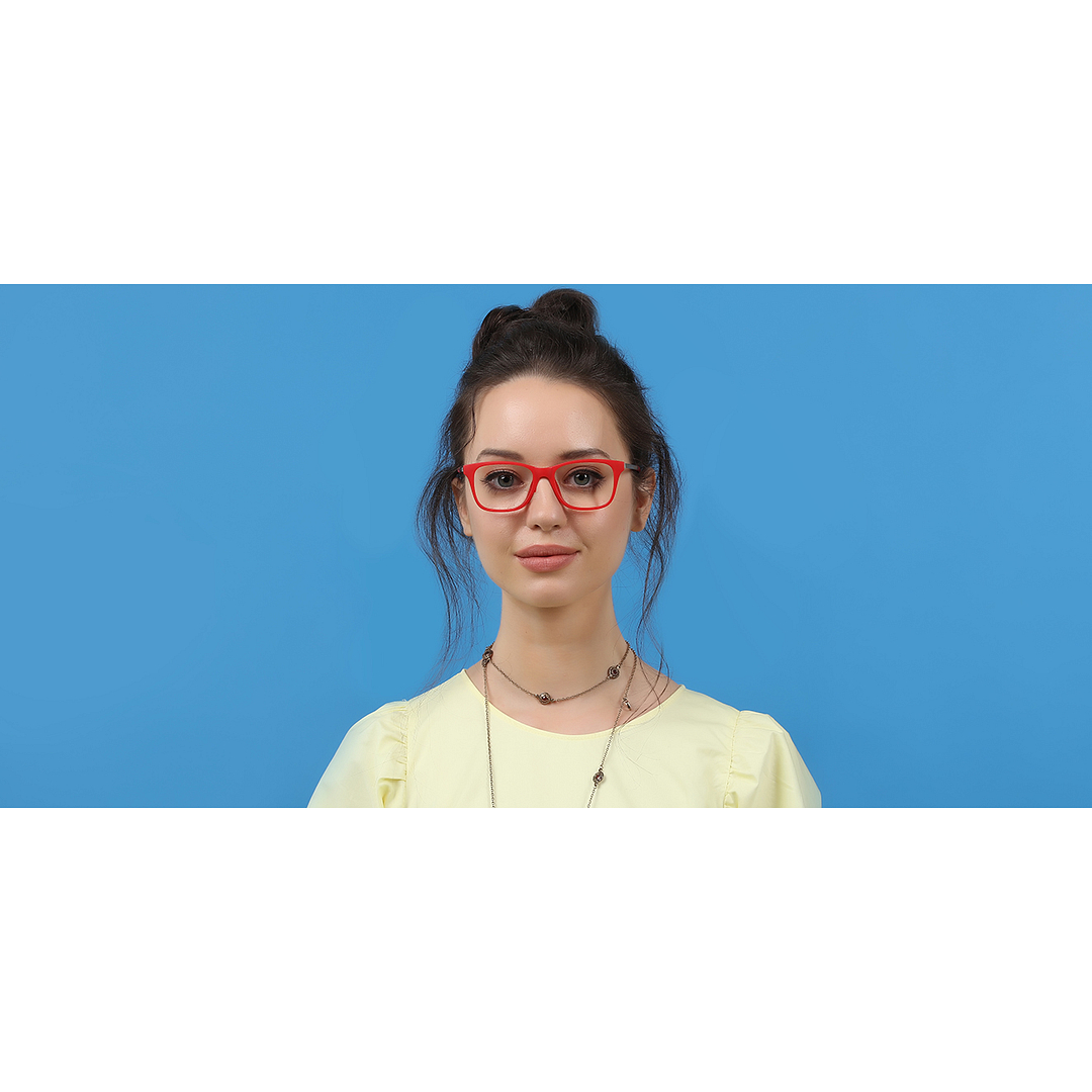 Vincent Chase Online Red Full Rim Rectangle left side