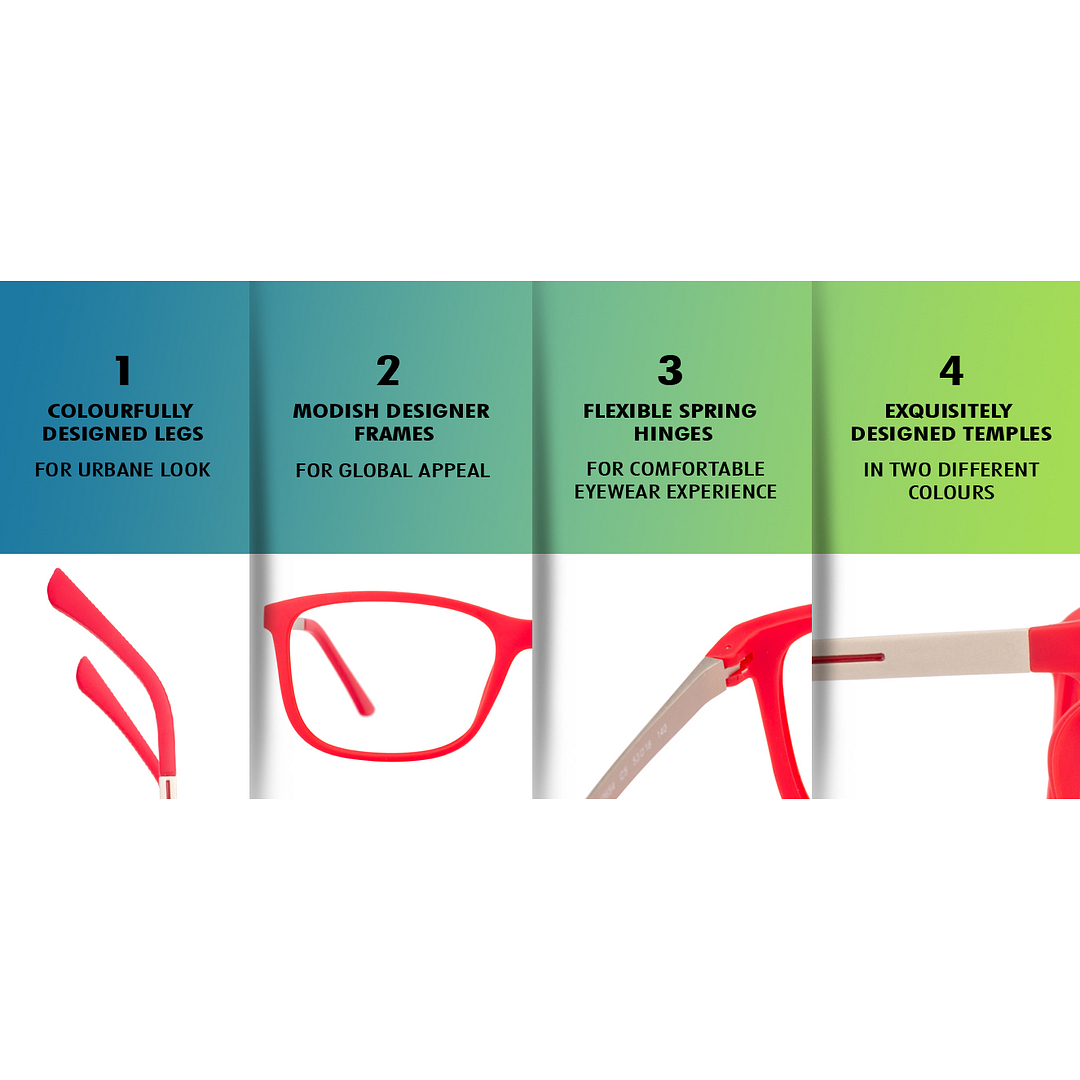 Vincent Chase Online Red Full Rim Rectangle right side