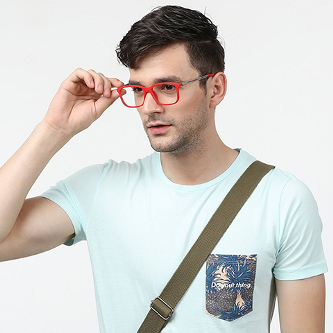 Vincent Chase Online Red Full Rim Rectangle right side