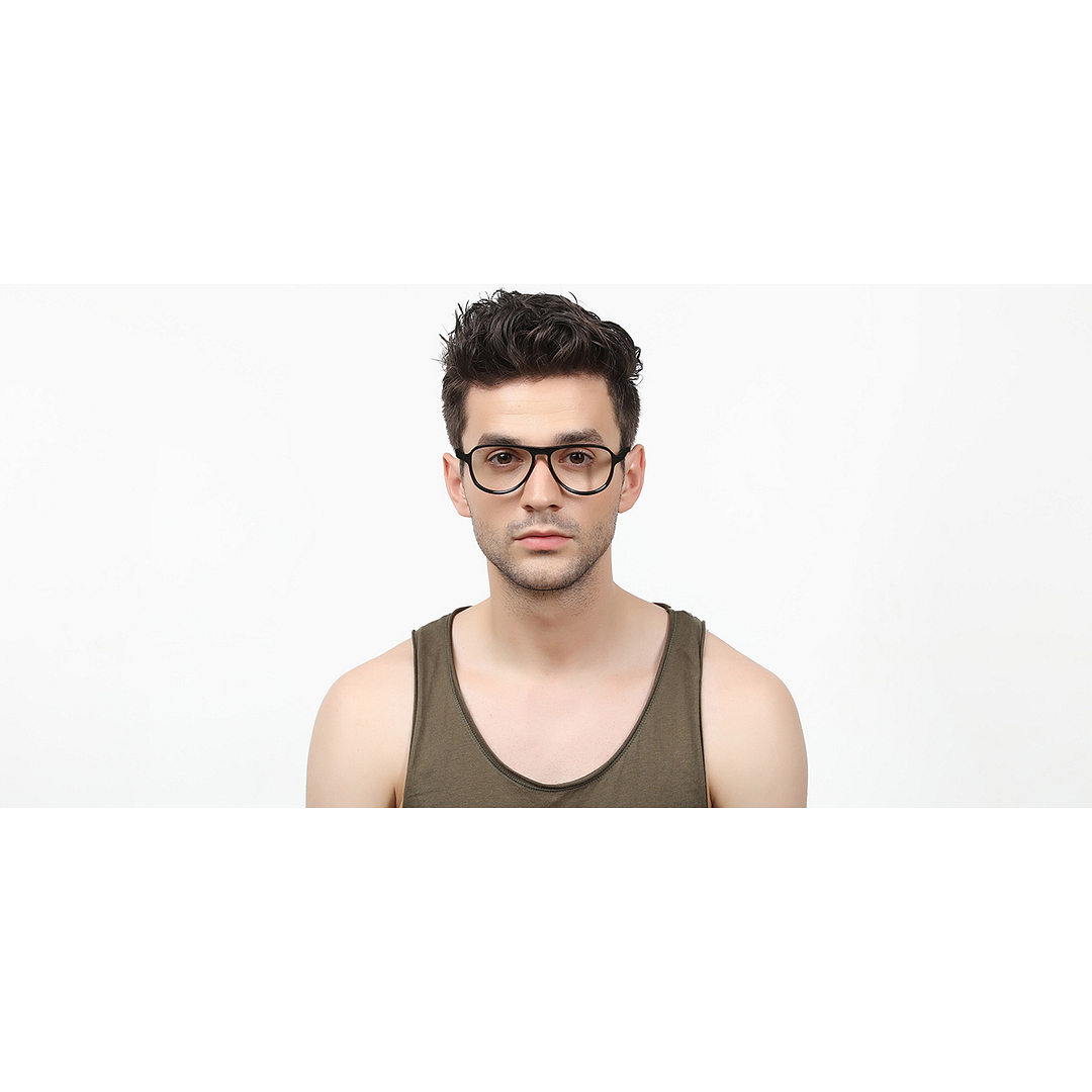 Vincent Chase Online Black Full Rim Aviator left side