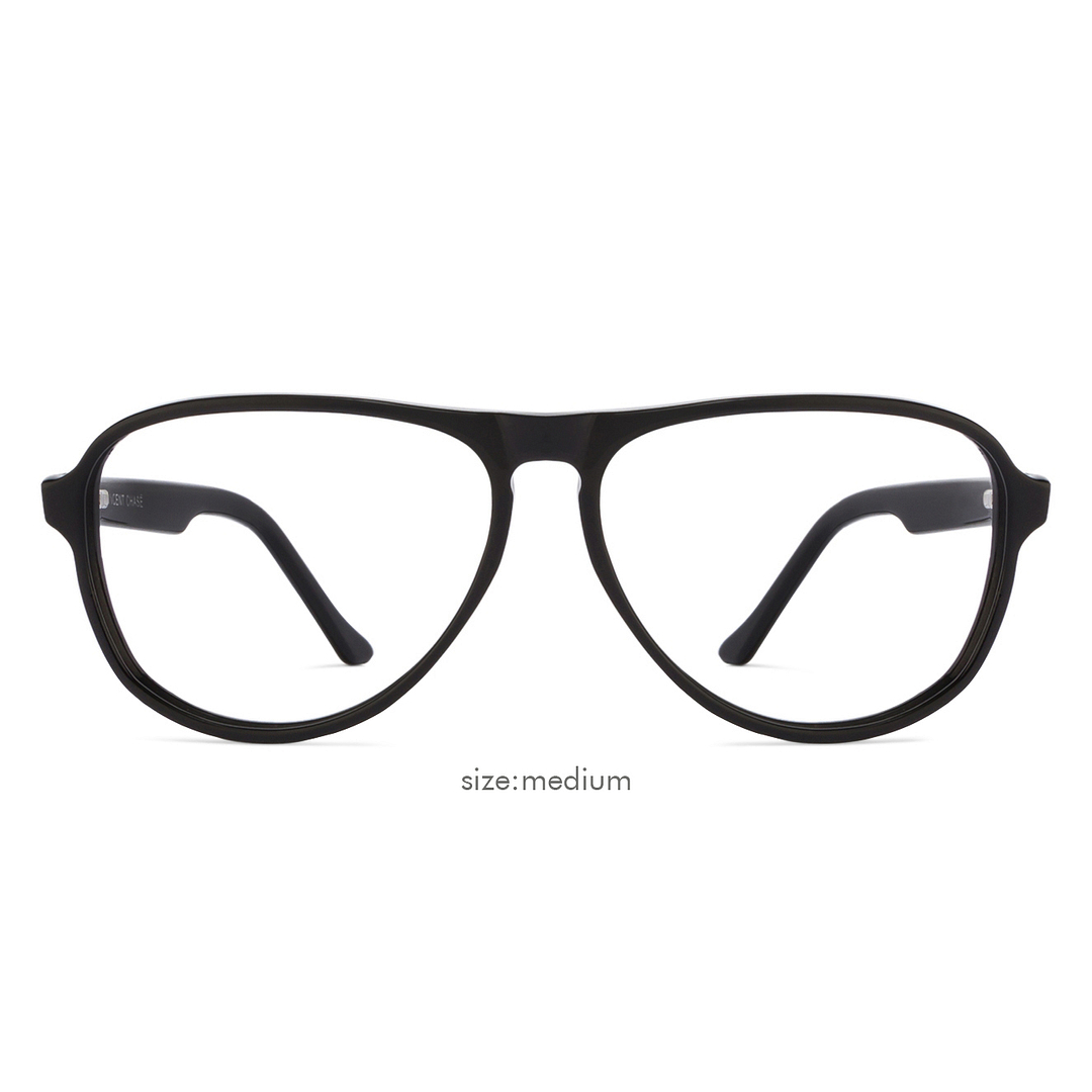 Vincent Chase Online Black Full Rim Aviator left side