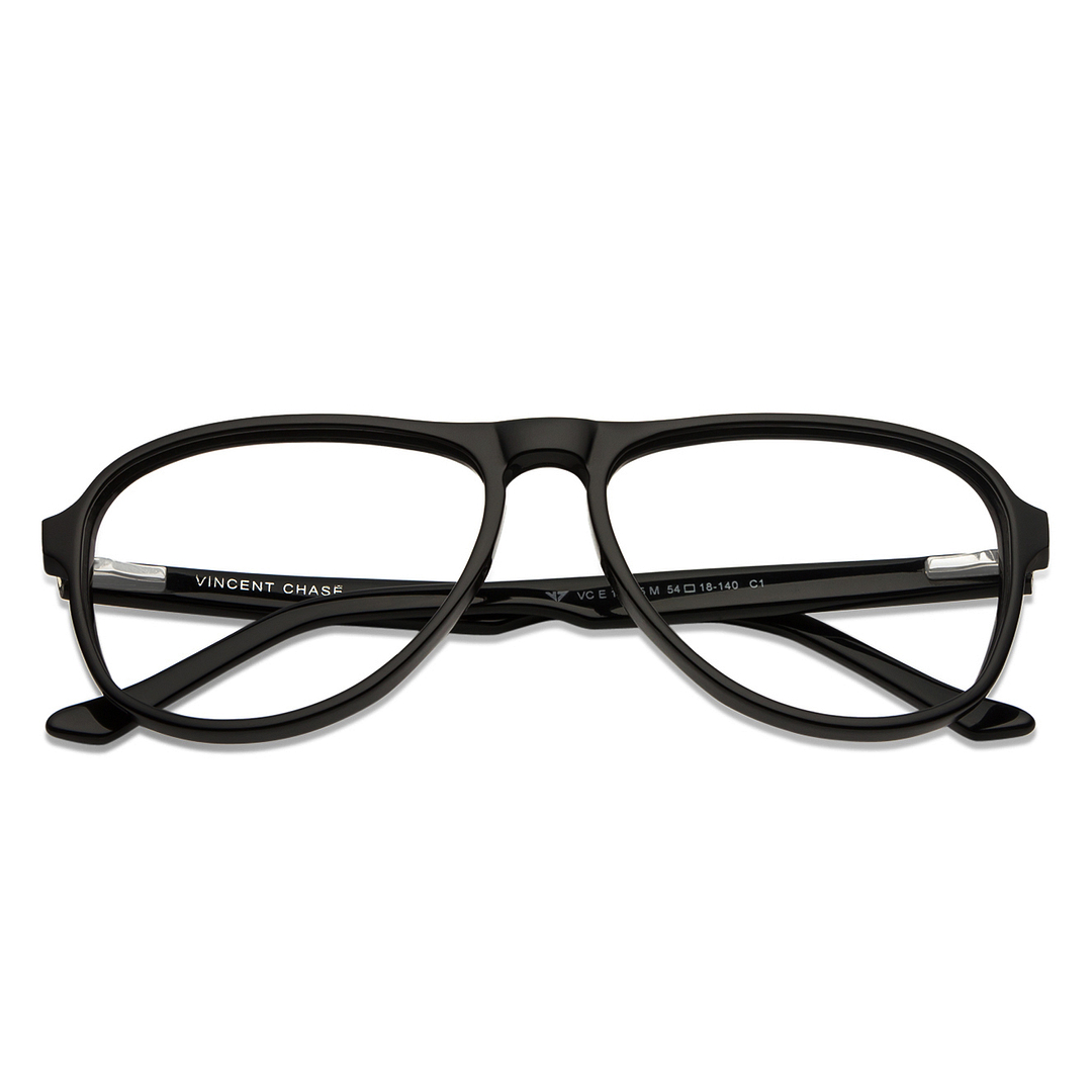 Vincent Chase Online Black Full Rim Aviator right side