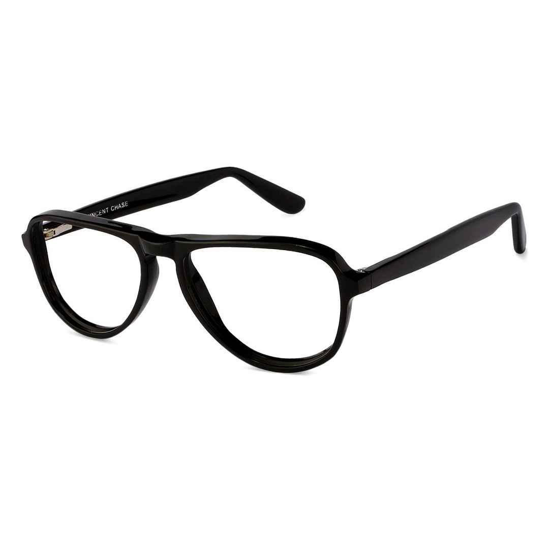 Vincent Chase Online Black Full Rim Aviator left side
