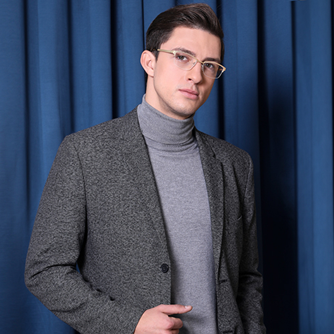 Vincent Chase Online Gold Half Rim Rectangle right side