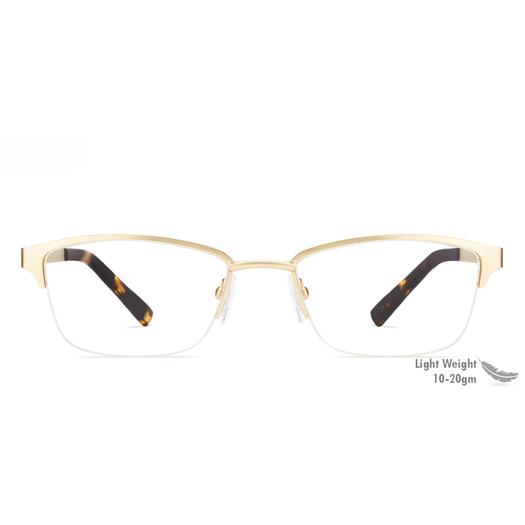 Vincent Chase Online Gold Half Rim Rectangle left side