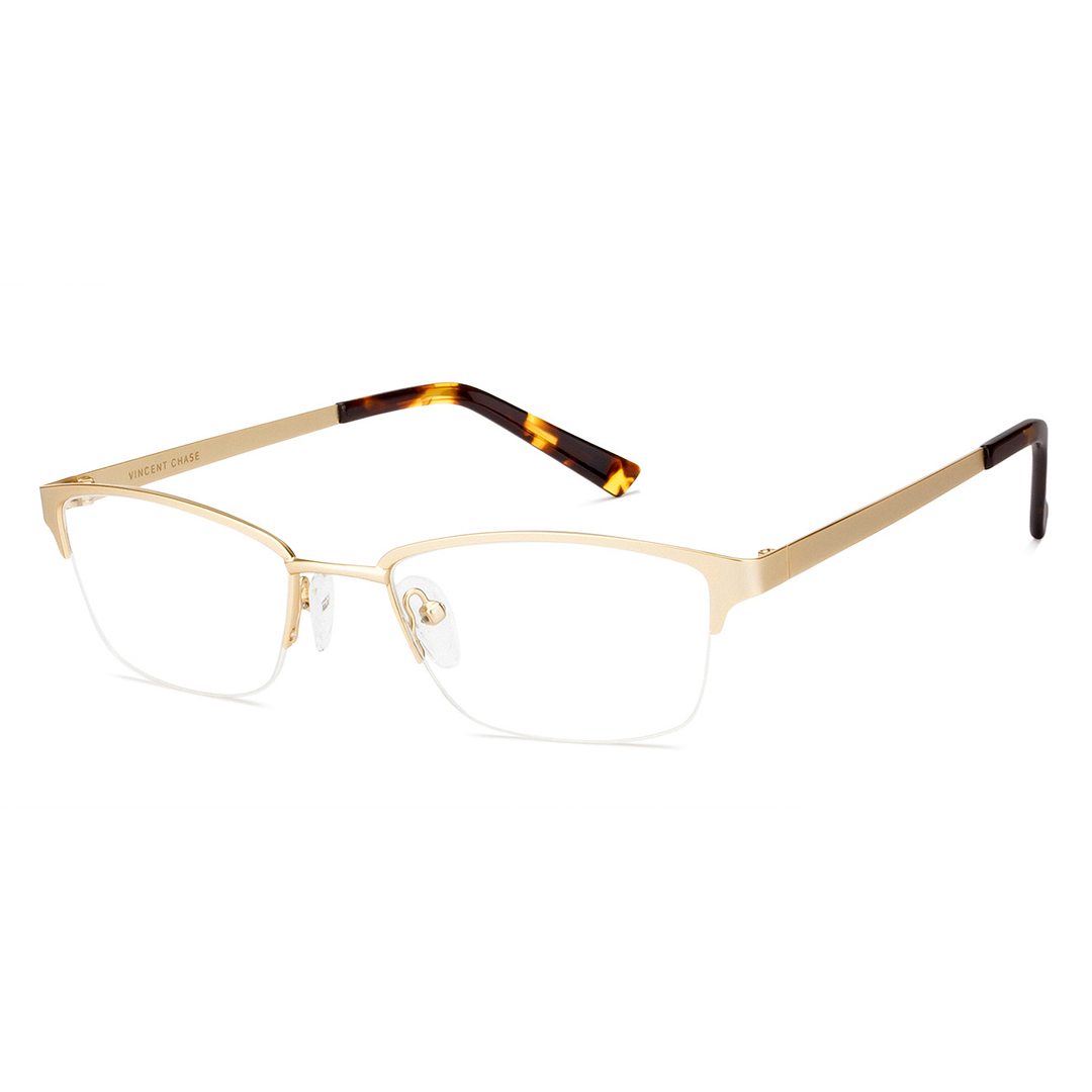 Vincent Chase Online Gold Half Rim Rectangle right side