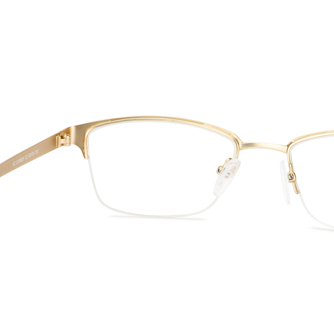 Vincent Chase Online Gold Half Rim Rectangle left side