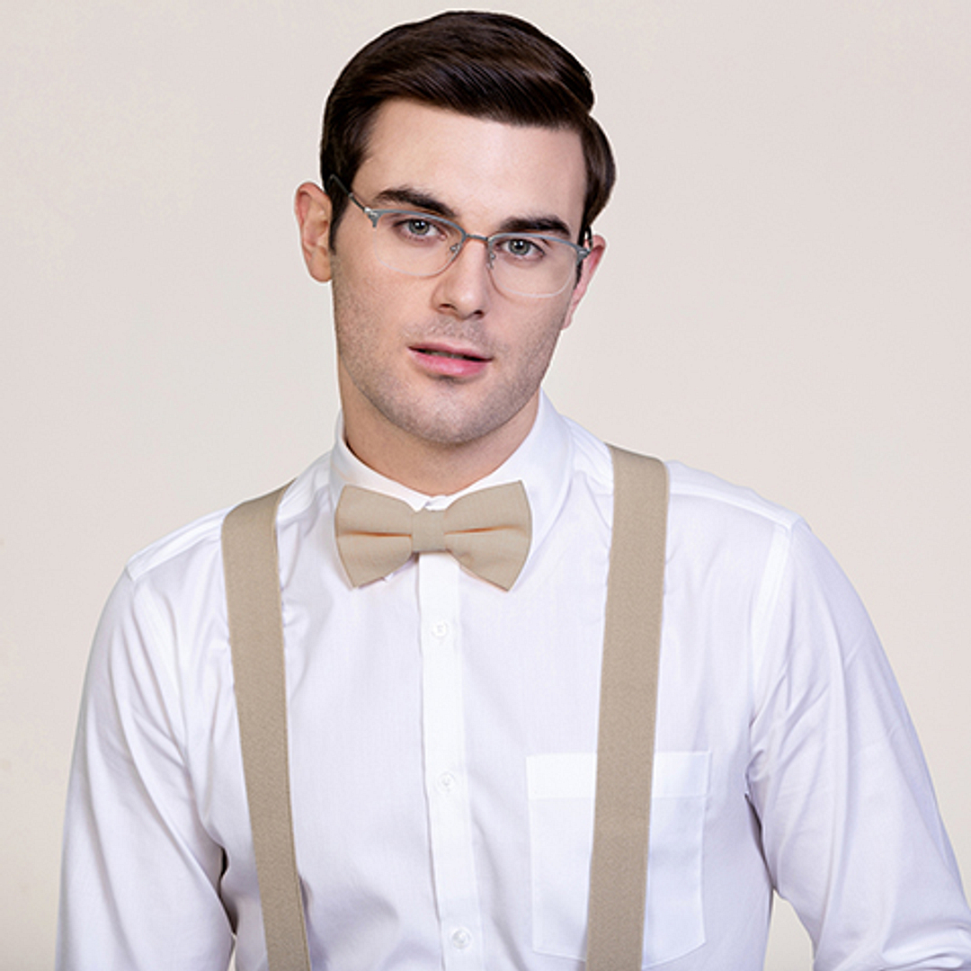 Vincent Chase Online Silver Half Rim Rectangle left side