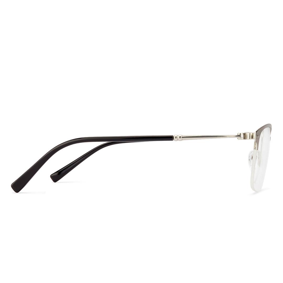 Vincent Chase Online Silver Half Rim Rectangle left side