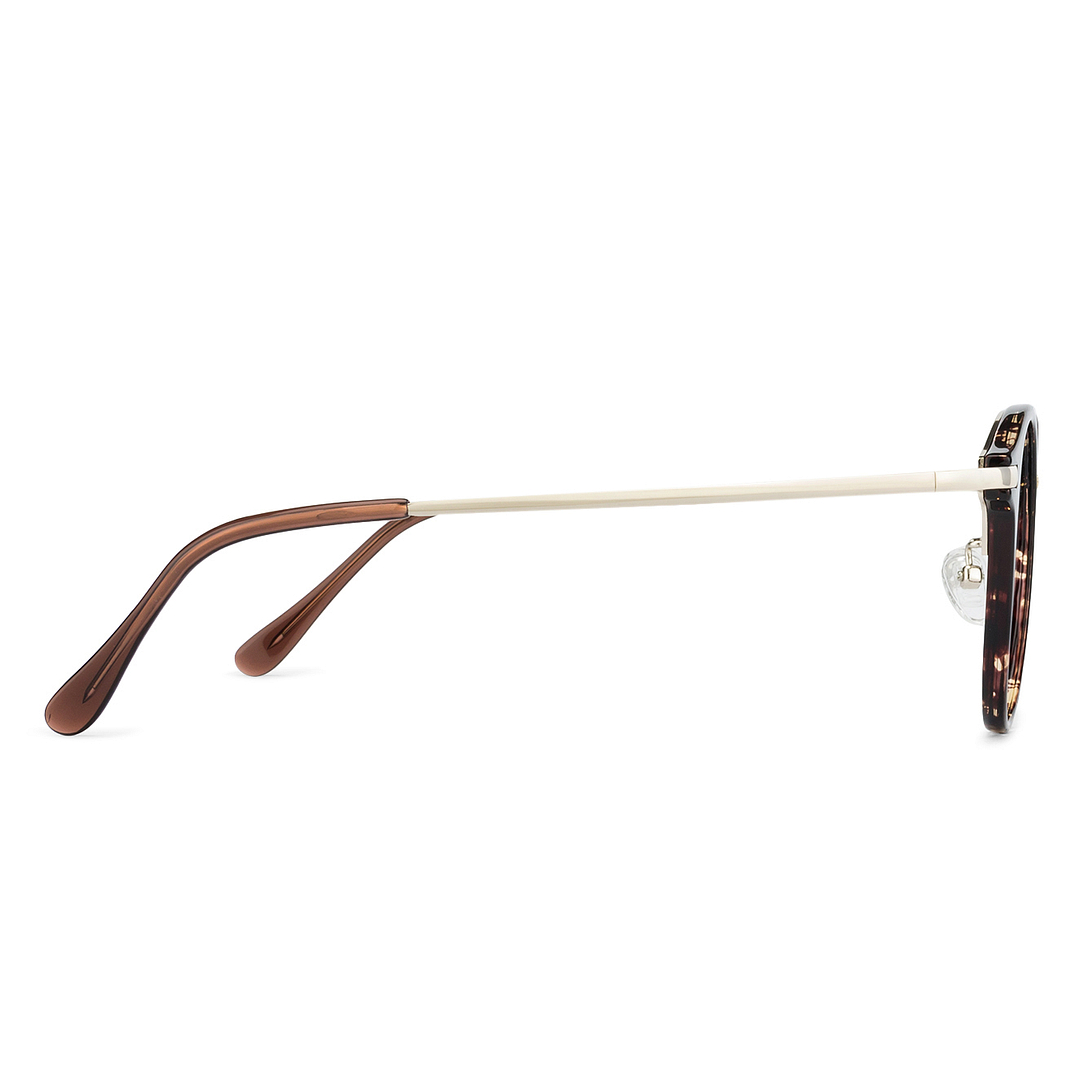 Lenskart Air Online Light Brown Full Rim Round left side